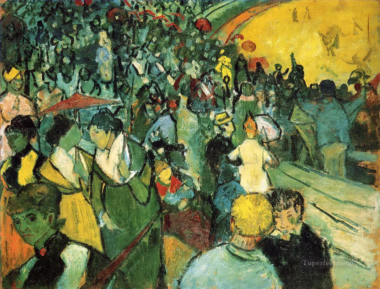 Spectators in the Arena at Arles Vincent van Gogh Oil Paintings